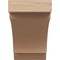 Ekena Millwork 5-inch W x 8-inch D x 8-inch H Aspen Rough Cedar Woodgrain TimberThane Knee Brace, Primed BRCUR05X08X08ASPRCPR - alternate 2